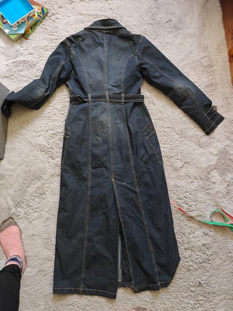 Dámsky tenký riflový kabát, l