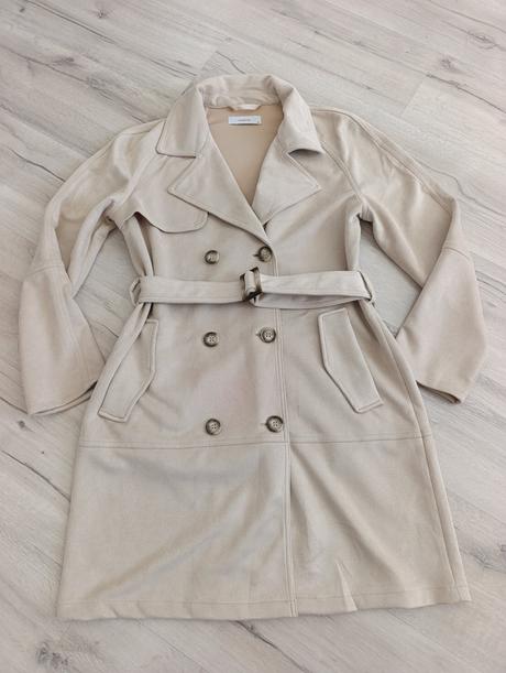 Semišový trenčkot, reserved,m