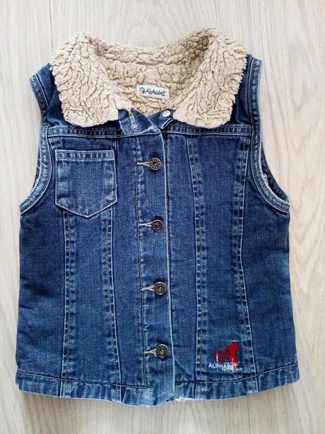 Dievčenská zateplená vesta v. 110/116, 110