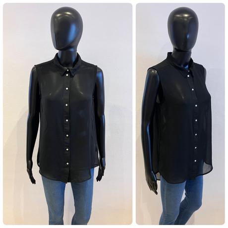 Dámska čierna letná blúzka h&m (m), h&m,m