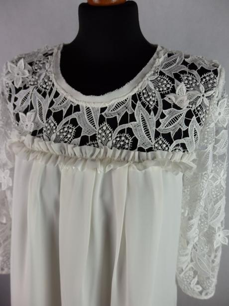 Kvalitné čipkované šaty, h&m,40