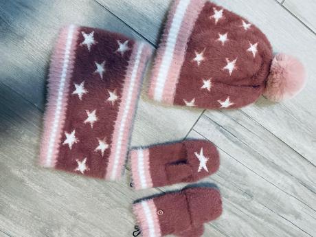 Teplúčka súpravka čiapky a nákrčníka, vertbaudet,92