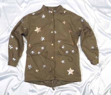 Kvalitná prechodná bunda regular denim, m