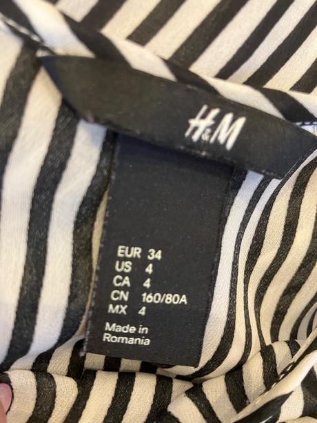 Dámska pásikavá blúzka h&m (34), h&m,xs