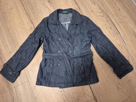 Riflová bunda, benetton,128