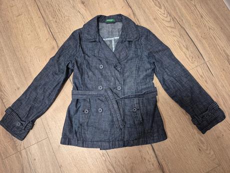 Riflová bunda, benetton,128