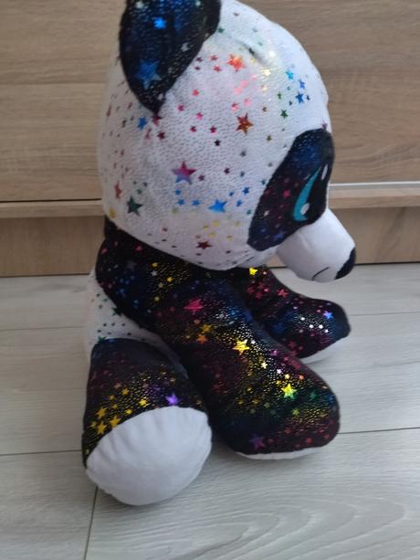 Plyšový trblietavý medvedík,