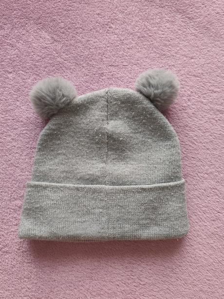 Sivá zimná čiapka, h&m,134