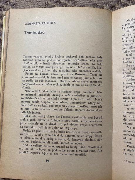 Krásna stará retro kniha tarzanove šelmy 1969,