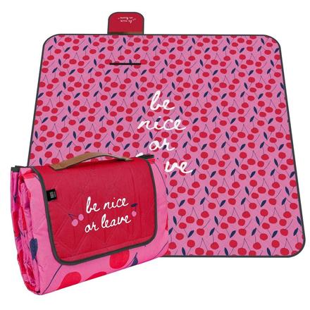 Veľká pikniková deka perletti travel cherry, 