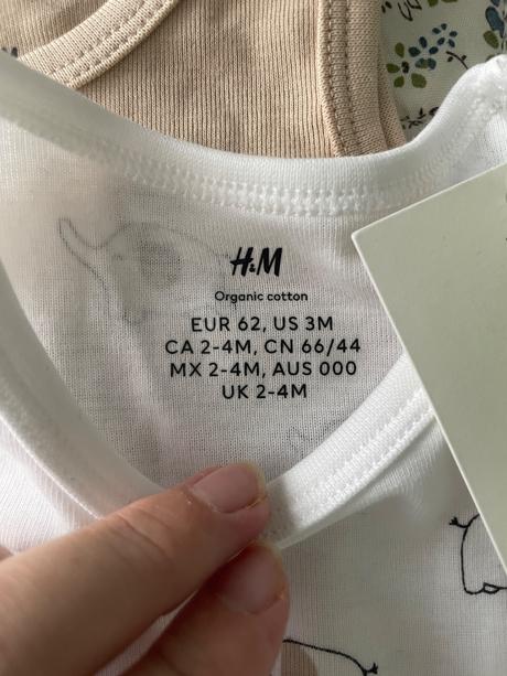 Detské body bez rukávov, h&m,62