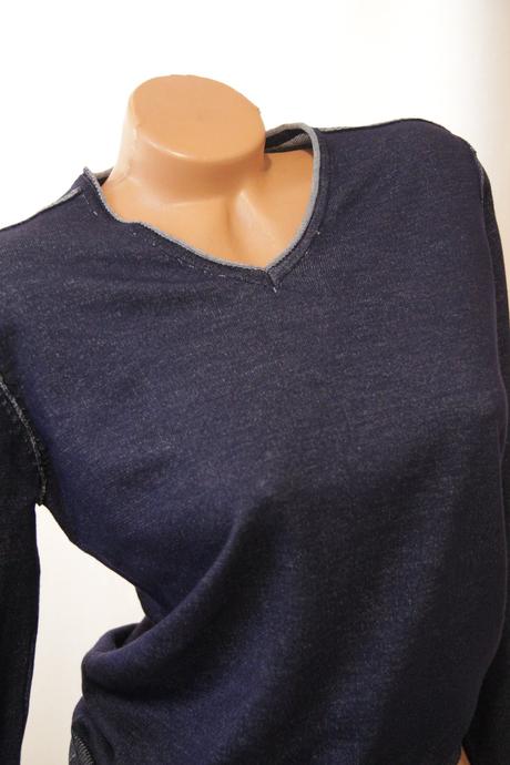 Tmavo modrý sveter, m/l, m
