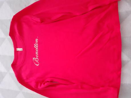 Cerveny dievcensky pulover benetton, benetton,116