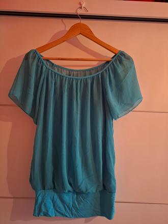 Dámska tyrkysová blúzka, m