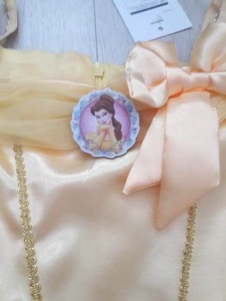 Bella šaty/kostým kráska a zviera veľ. 116 na 5/6, 