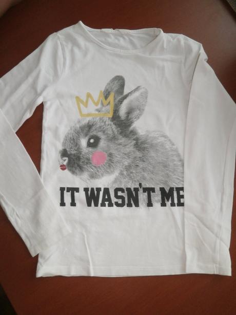 Tričko zajac, h&m,122