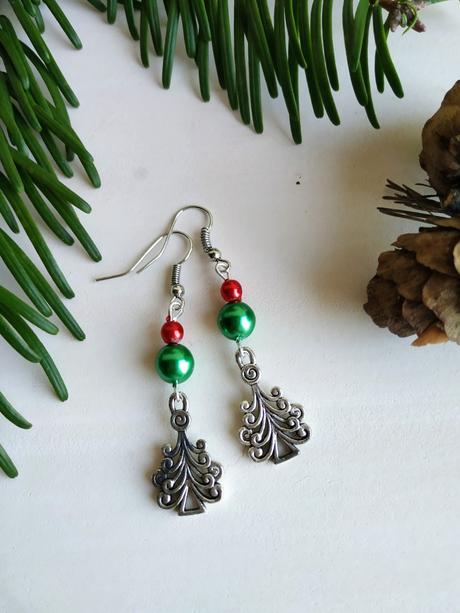 Vianočné náušnice,