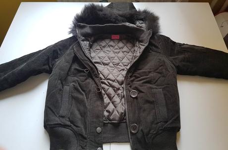 Dámska menčestrová bundička zateplená, xxl