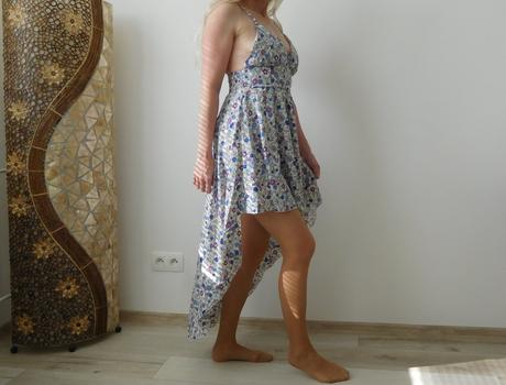 Šaty kvietočkované, s dámske letné,, s