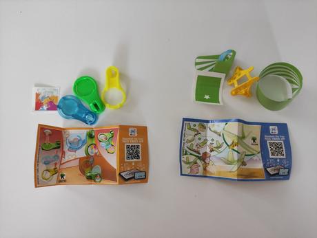 Vrtulky a tabulky z kinder, 