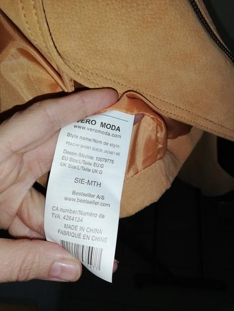 Kožená bunda vero moda č.l/40, vero moda,l
