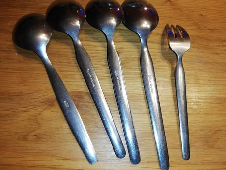 Retro lyžice+ vidlička, 