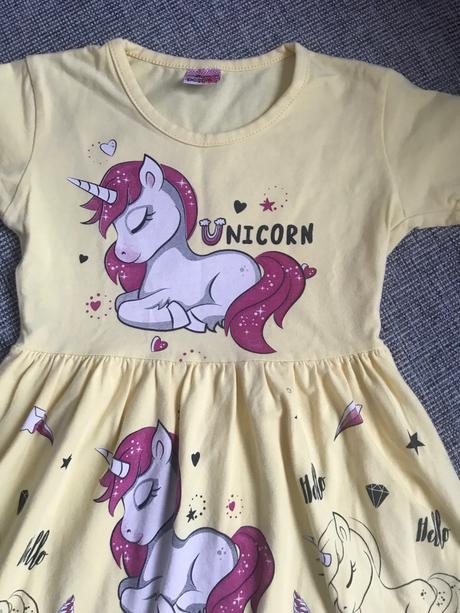 Šaty s jednorožcom, 92/98, 92