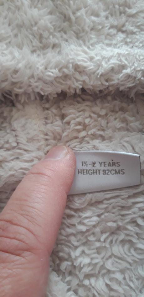 Huňatá vesta/šaty, next,92