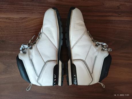 Biele kozene topanky timberland, vd 26,5 cm, timberland,41