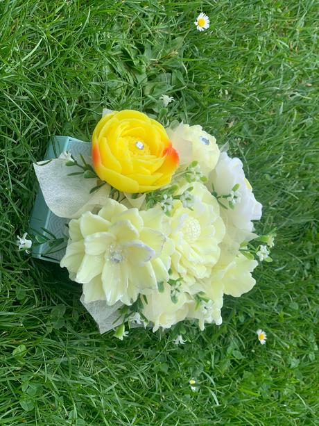 Mydlova kytica v krabičke, 