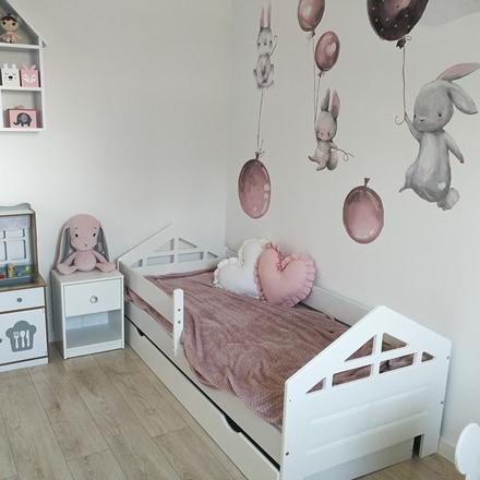 Detská posteľ domček, šírka (cm): 80,dĺžka (cm): 160