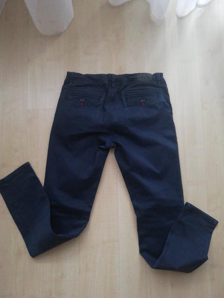 Tmavomodré, petrolejové nohavuce ovs 170, ovs,170