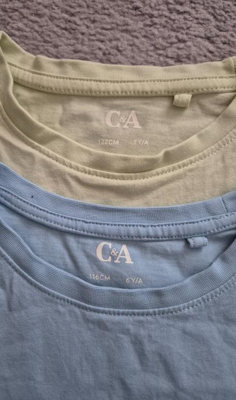 2 ks c&a tričká,  veľkosť 116, c&a,116