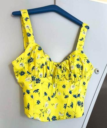 Korzetový crop, bershka,m