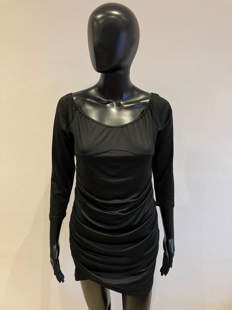 Dámske čierne elegantné šaty (m), m