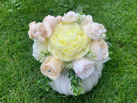 Mydlova kytica v košíku, 