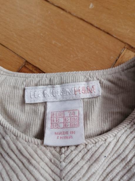 Menčestrové šaty hm, h&m,74