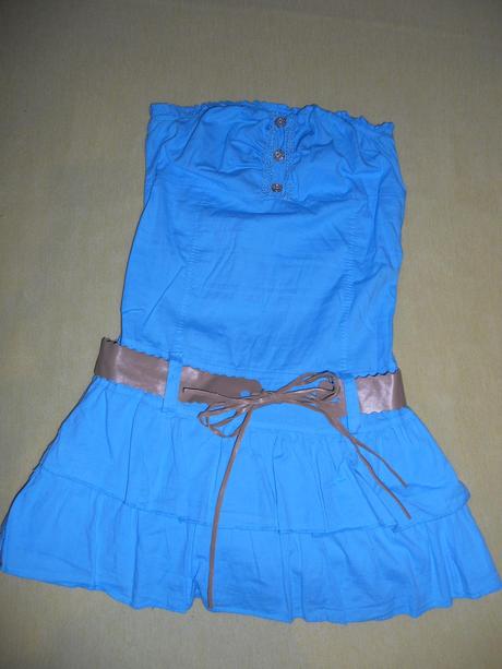 Modre saty s volanikmi, s