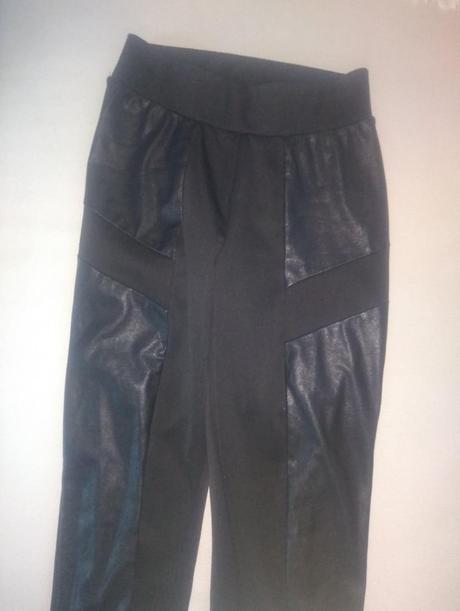 Legíny xs  koženkovolátkové, h&m,xs