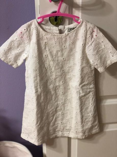 Biele madeirove šaty next, next,98