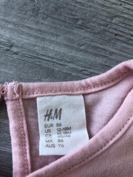 Balík tričiek s dlhým rukávom h&m pre dievčatko, h&m,86