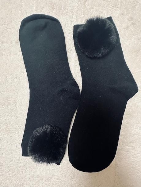 Čierne ponožky s brmbolcom calzedonia, calzedonia,38 / 39 / 40