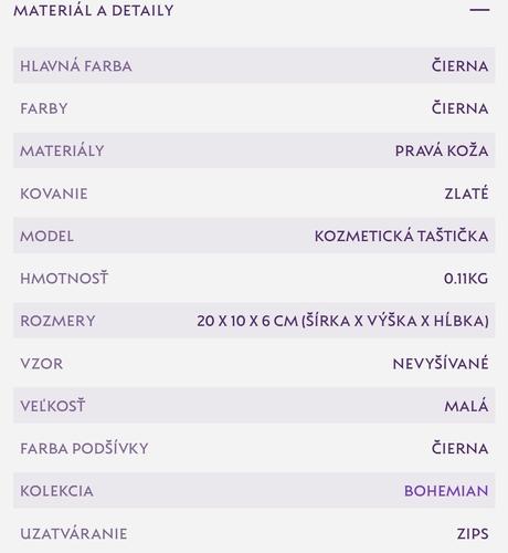 Kozmetické tašky dajana rodriguez, 