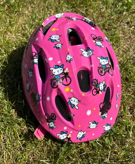 Krasna ruzova cyklisticka prilba viac ako top stav, xs