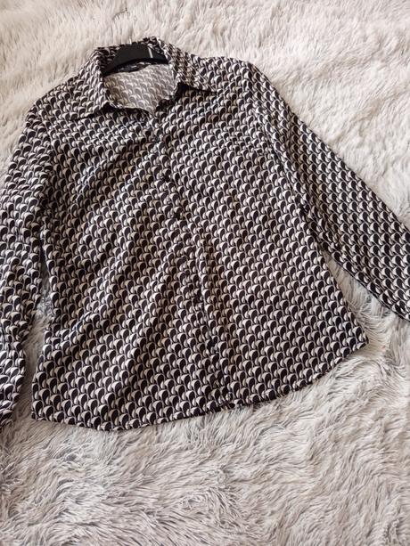 Čiernobiela bluzka, h&m