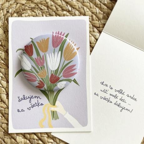 Magnetka na pozdrave pani učiteľke, 