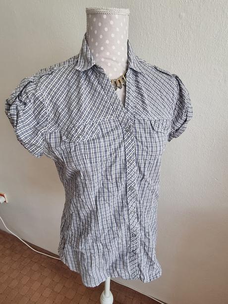 Sivo biela káro blúzka rodin hills veľ. 40, 40