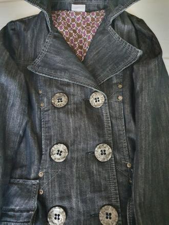 Kabát/ trenčkot džínsový, m