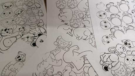 Zvieratká na strihanie a lepenie častí tela, 