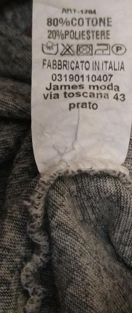 Dámsky sivo biely elastický top, italy, s